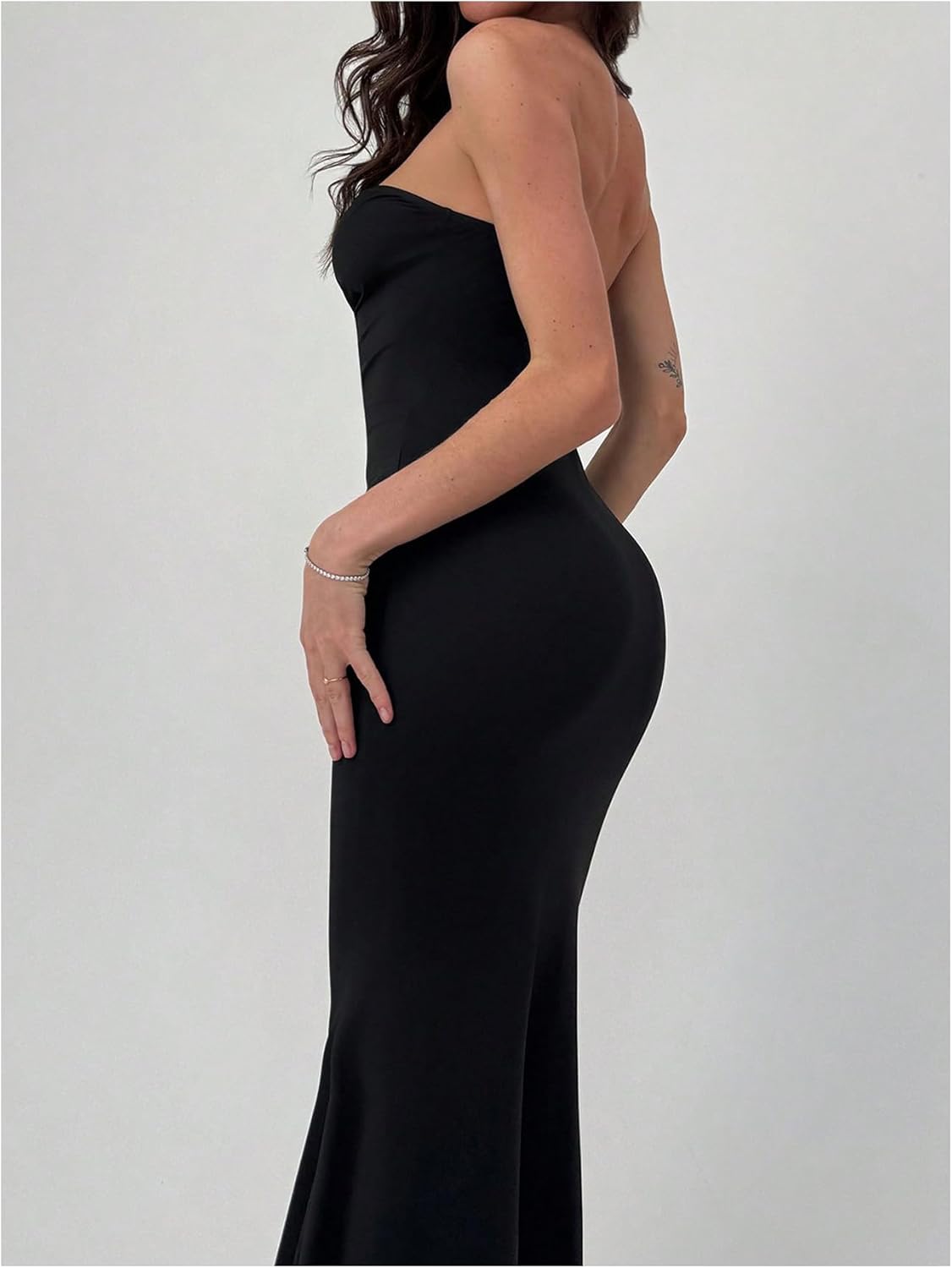 Floerns Women's Elegant Strapless Tube Cocktail Dress Sleeveless Fishtail Wedding Guest Long Dresses - Image 2