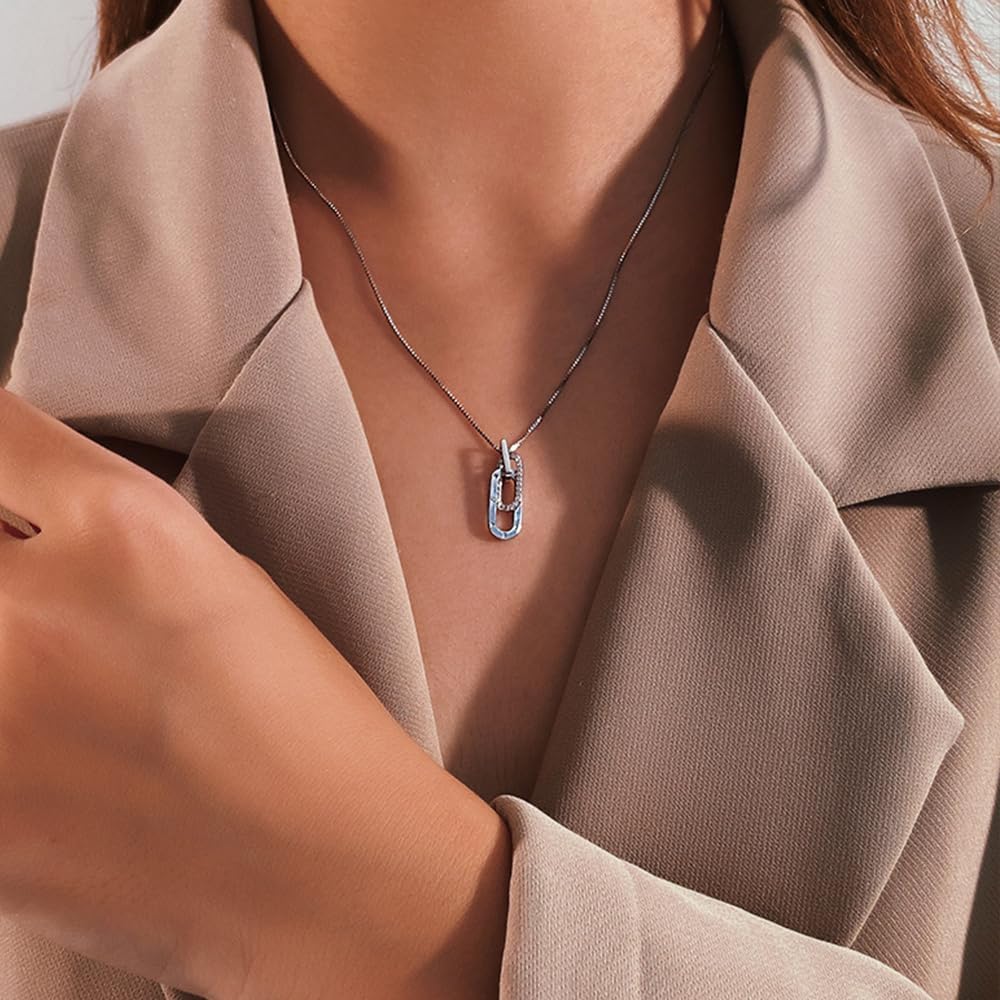 Unbiological Daughter Necklace For Women, Adjustable Interlocking Circle Mother Daughter Necklace Forever Linked Stepmom/Stepdad Jewelry Gifts - Image 5