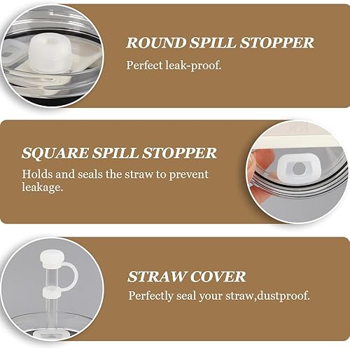 Miniatura 4 de Stanley Cup 2.0 - Juego de 6 tapones para popote Stanley Cup 2.0 de 40 onzas30 onzas, accesorios de copa Stanley que incluyen tapa de pajilla, tapón