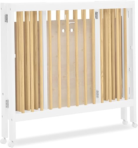 Miniatura 13 de Delta Children Mia - Mini cuna plegable portátil con colchón de 1.5 pulgadas, certificado Greenguard Gold, blanco biancanatural