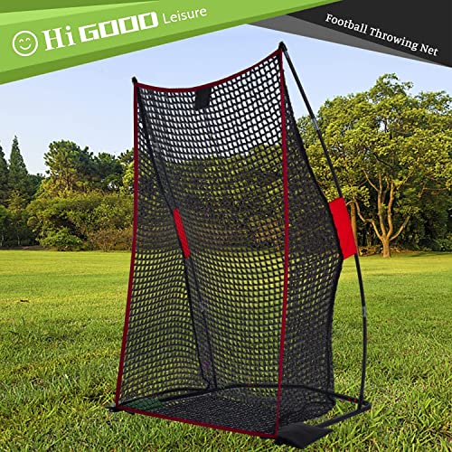 Higood Football Training Net,Football Kicking Cage Net, 4X7Ft Football Nets For Throwing,Throwing Targets Football Net, Football Kicking Cage Red, Football Trainer Throwing Net With Carry Bag #TOP7