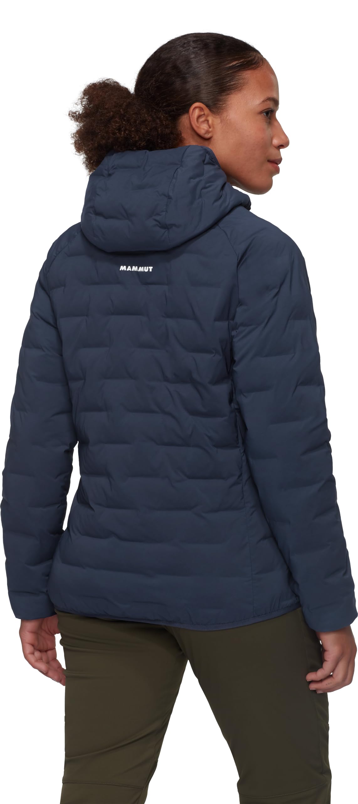 Mammut Sender IN Hooded Jacket Women – Kurtka Ocieplana Damska z Kapturem | Lekka, Zimowa, Turystyczna i Codzienna | Rozmiar XL, Marine