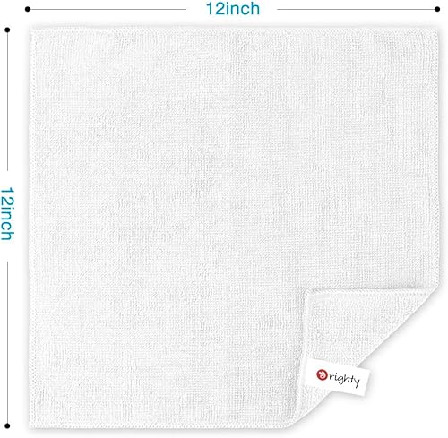 Miniatura 46 de Orighty Paquete de 12 paños de limpieza de microfibra, toallas de microfibra para automóviles, suministros de limpieza altamente absorbentes, paños