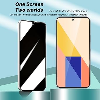 BIGFACE Galaxy S23 privacy Tempered Glass Screen Protector + Camera Lens Protector [ 2 + 2 Pack ][Anti-Scratch][Ultrasonic Fingerprint Unlock] Clear HD Protective Film for Samsung Galaxy S23