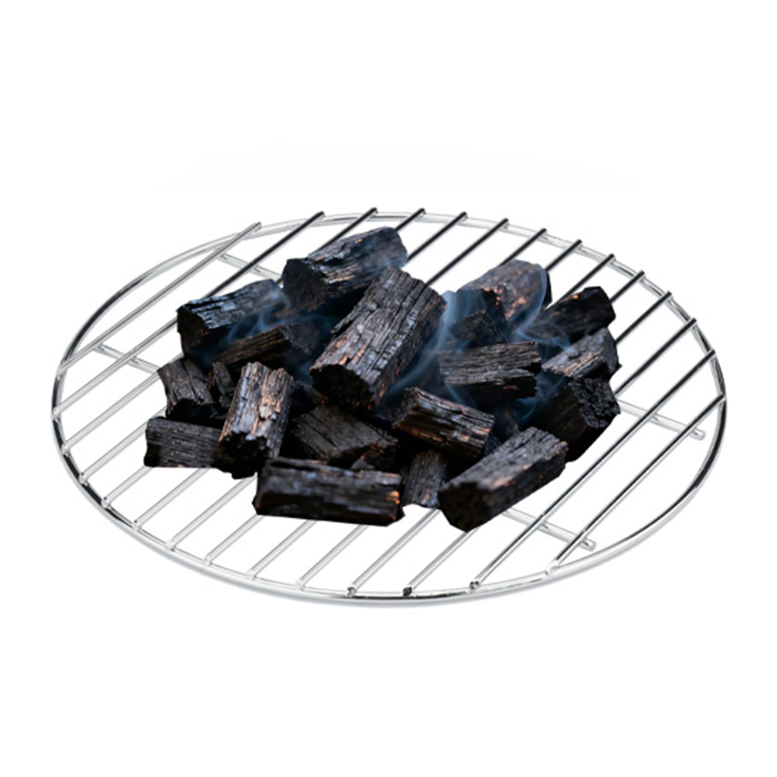PANGBOER Runder Holzkohlerost aus Edelstahl, Grillrost, Ersatz für Outdoor Grill und Campinggrills Teilweise runder Holzkohlerost