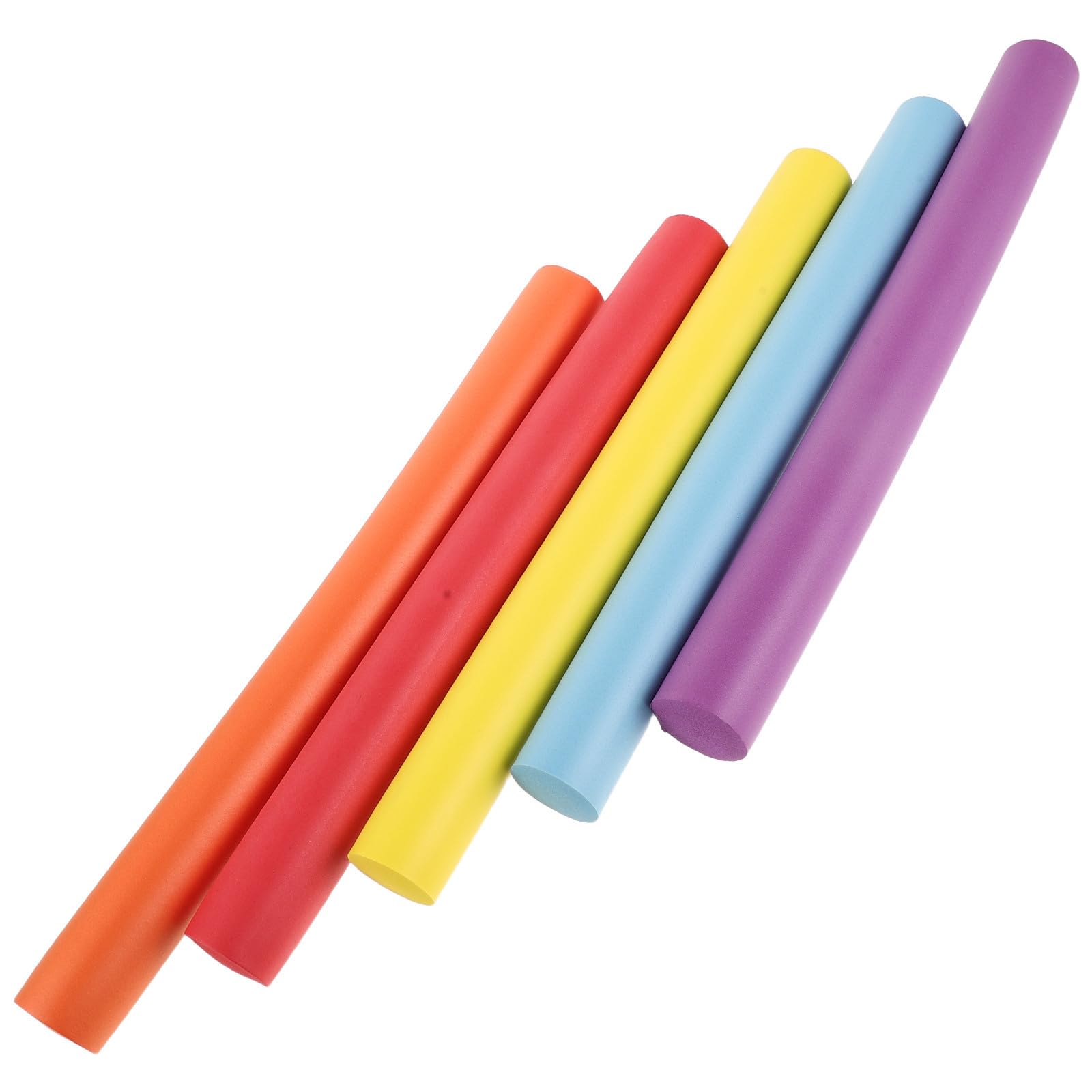 5Pcs Foam Relay Running Baton, 11.8 Inch Nbr Rod with Anti-Slip Grip