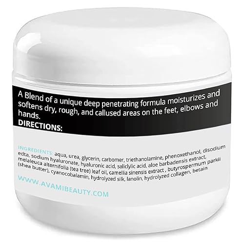 Miniatura 7 de AVAMI Gel de urea 40%  Gel hidratante con 2% de ácido salicílico, árbol de té, aloe vera, extracto de té verde  puede ayudar a suavizar la piel