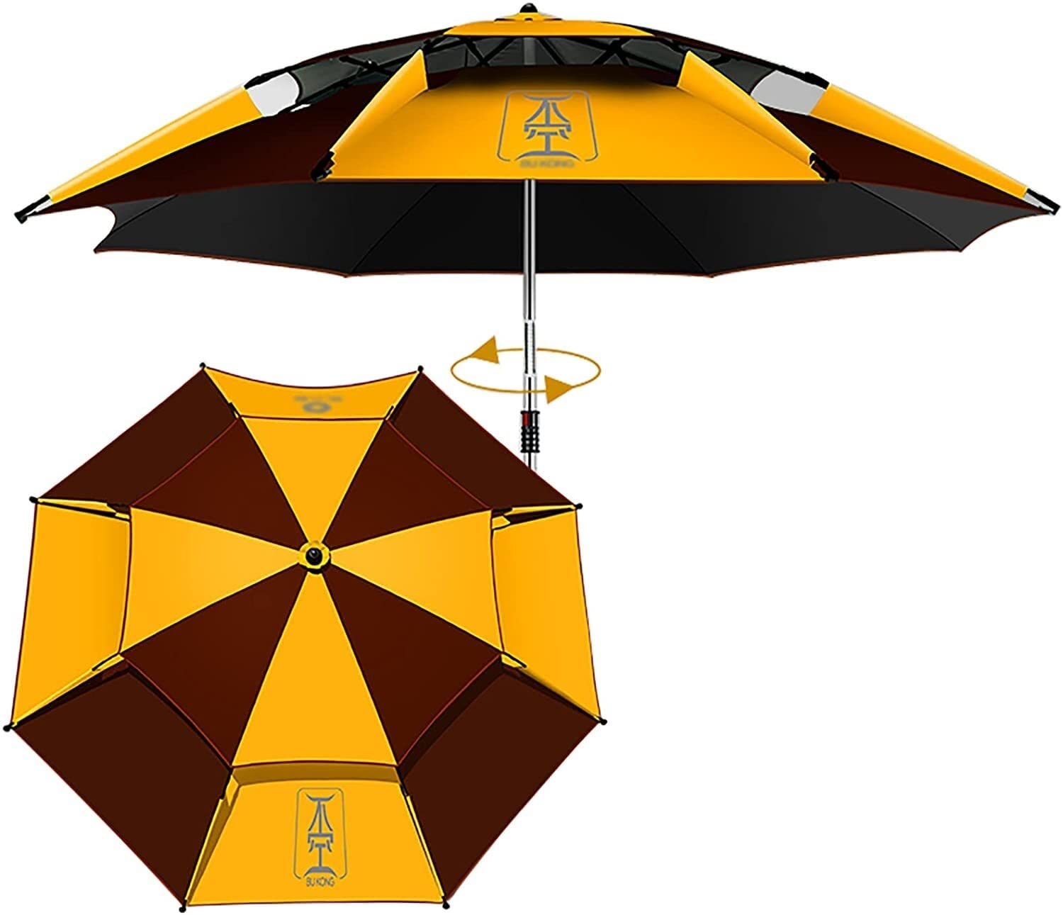 Parasole Duży parasol wędkarski Fishing Fishings Ochrona przeciwsłoneczna Izolacja cieplna Odporność deszczowa i stabilna (Size : 2.0m (6.56ft))
