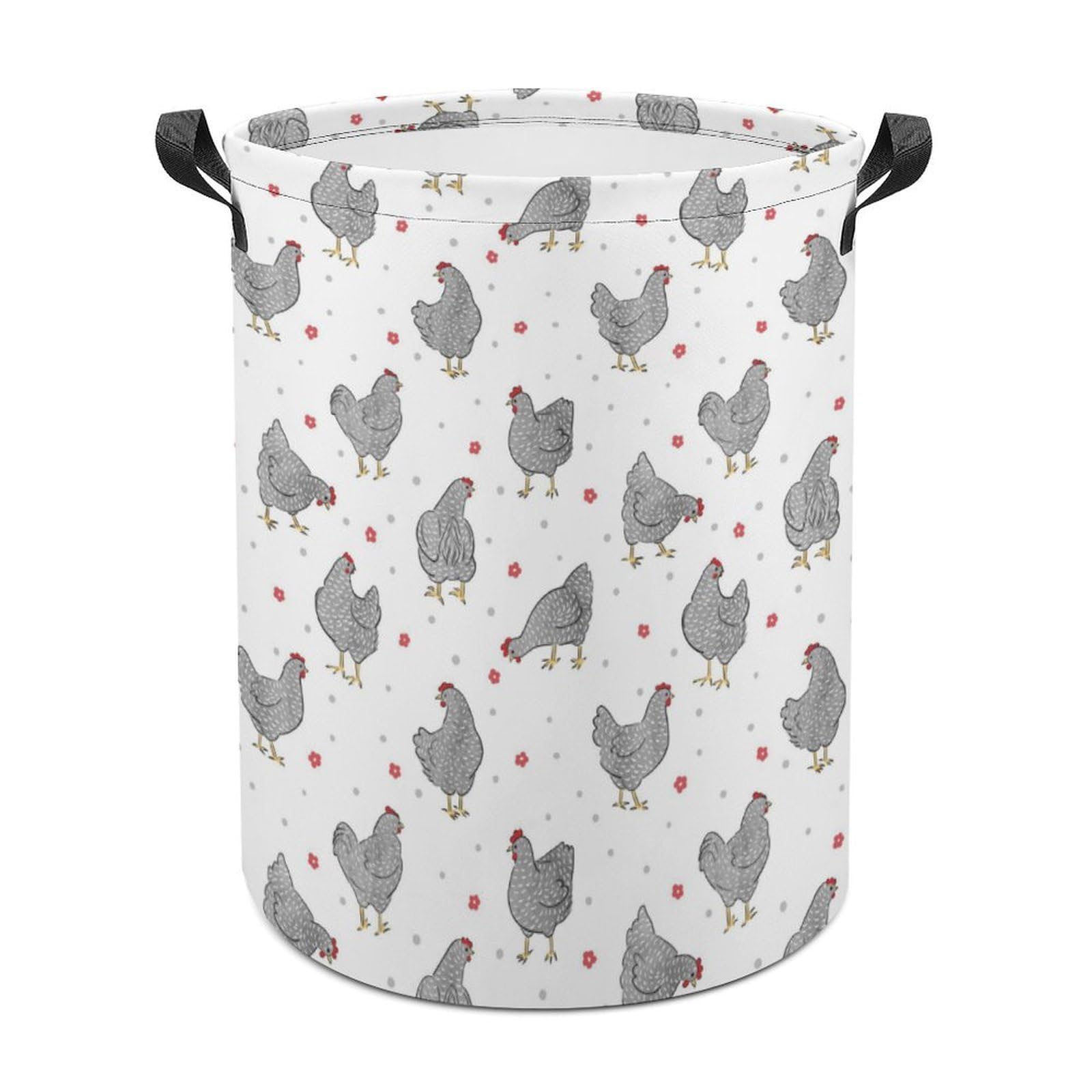 MHYRAC Laundry Hamper, Cute Chicken Laundry Basket, Washing Basket with Handle