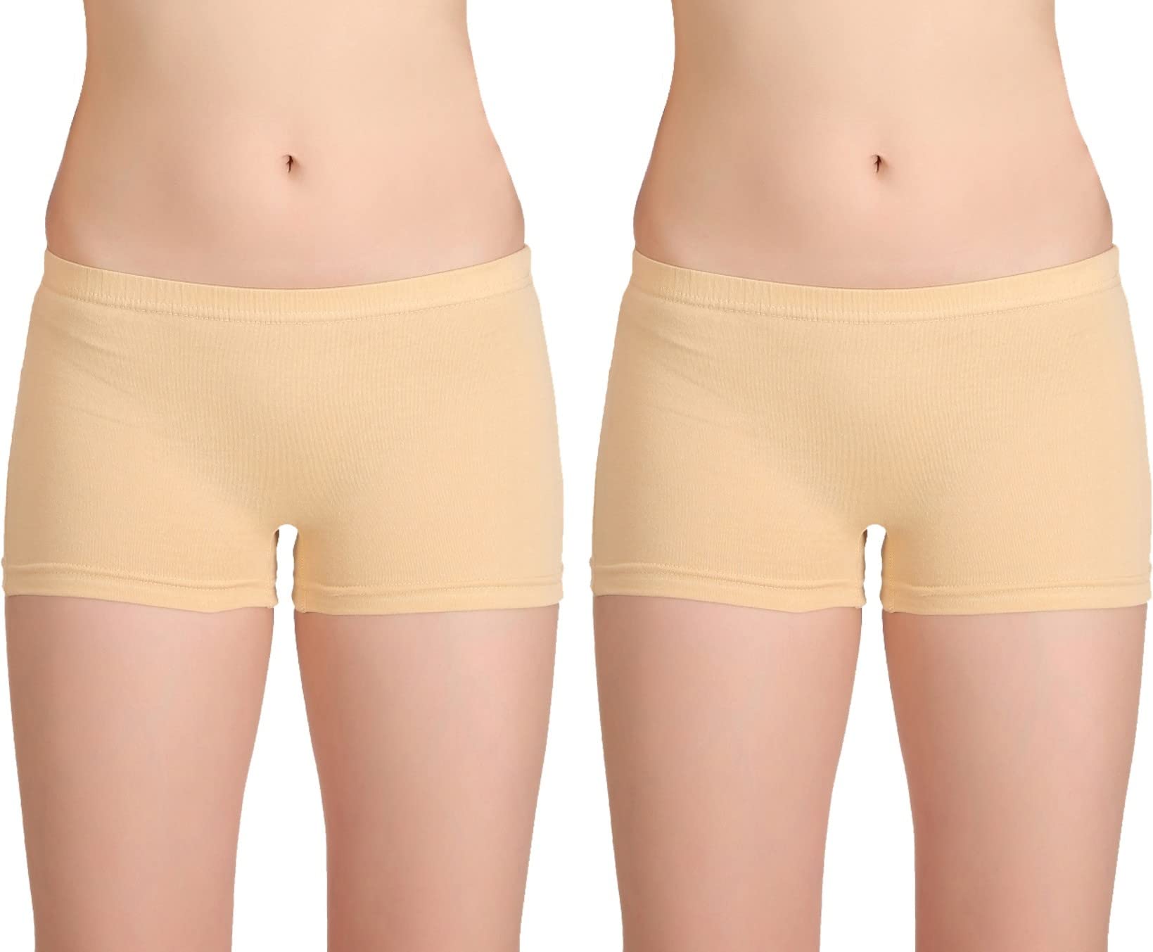 selfcare Women Printed Cotton Blend Boy Short Panty Pack of 2-picture-33