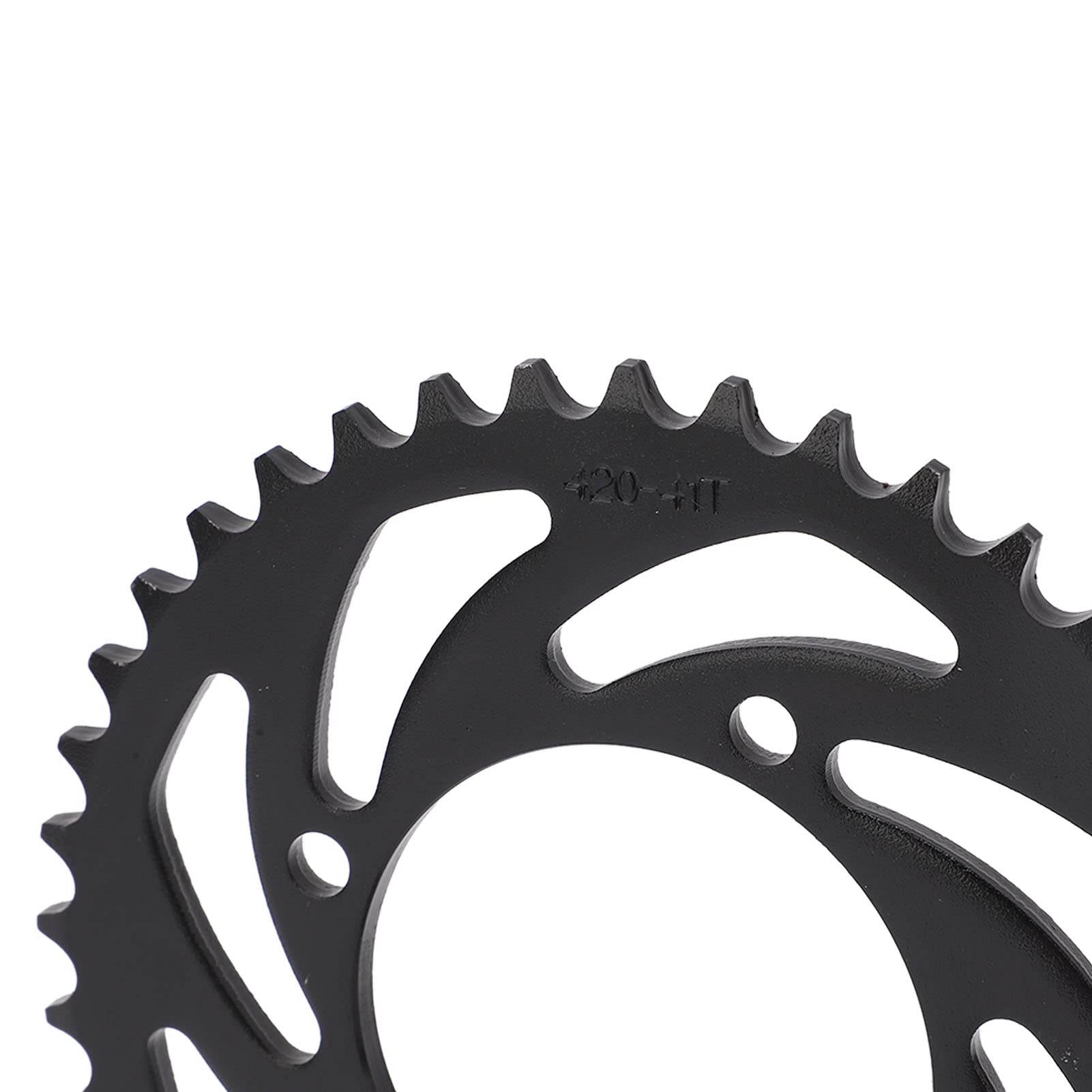 Fockety Corona 420 41 Denti 76mm, La Ruota Dentata della Catena del Motociclo in Acciaio Si Adatta alla Catena 420, Accessori per La Riparazione della Ruota Dentata Posteriore Nera per ATV