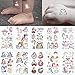 Produktbild DAHI Einhorn Tattoos Set 30 Blätter Einhorn Temporäre Tattoos Kinder Aufkleber Sticker für Mädchen Kindergeburtstag Mitgebsel Einhorn Party
