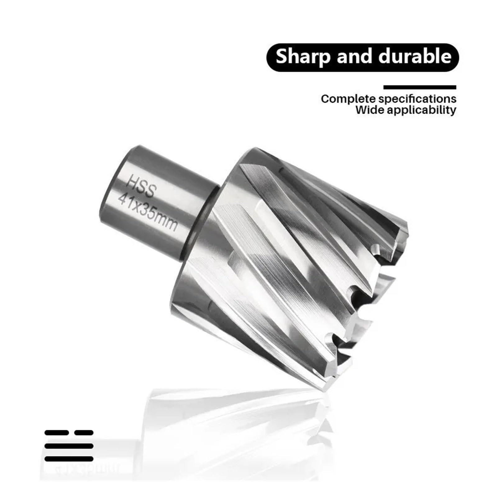 Mag taladro cortador, 11 piezas HSS cortador de agujeros anulares 6-60 mm broca núcleo for perforación metal(36x35mm)