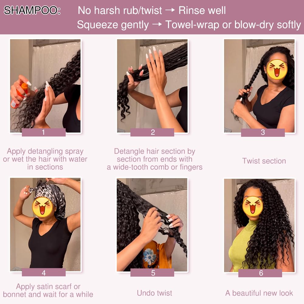 Ombre Human Crochet Hair for Black Women 16 Inch 150g Pre Separated 120 Strands Deep Wave Feather Crochet Human Hair Extensions Invisible Miracle Knots Crochet Hair Human Hair Crochet Bundles T30#