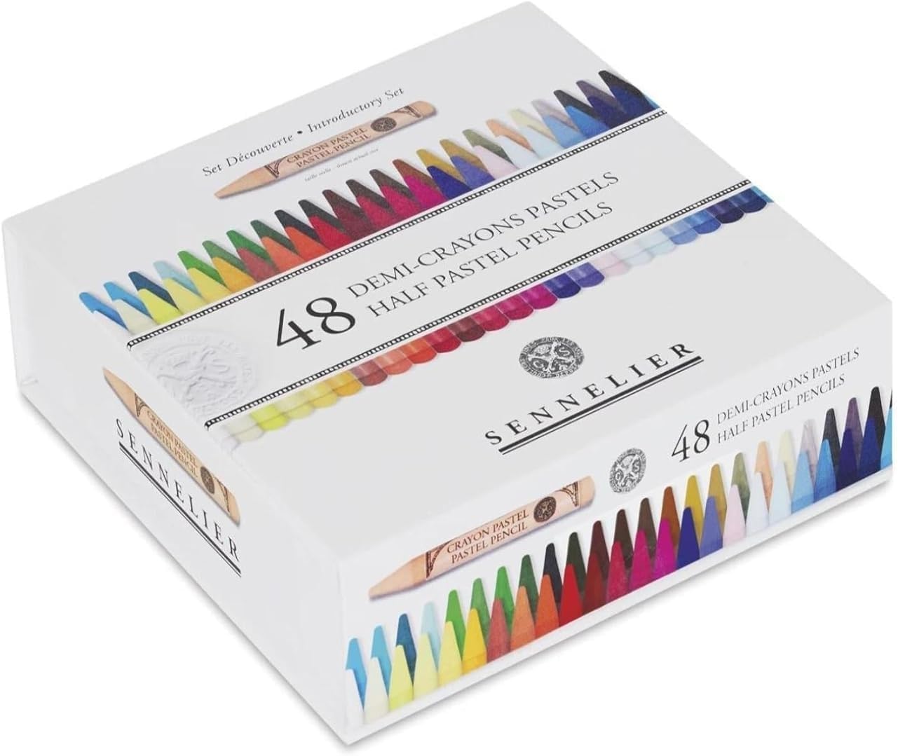 Sennelier 48 pół suchych pastelowych ołówków Extra Thin i 2 karty