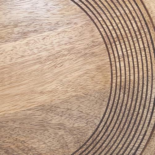 Set de 4 Platos Decorativos de Madera SARO LIFESTYLE miniatura 4