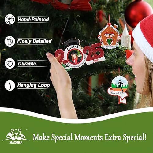 Miniatura 4 de MAXORA Adorno personalizado de Game Boy  Decoración de Navidad personalizada con nombre para fanáticos de los videojuegos, regalo retro de jugador,