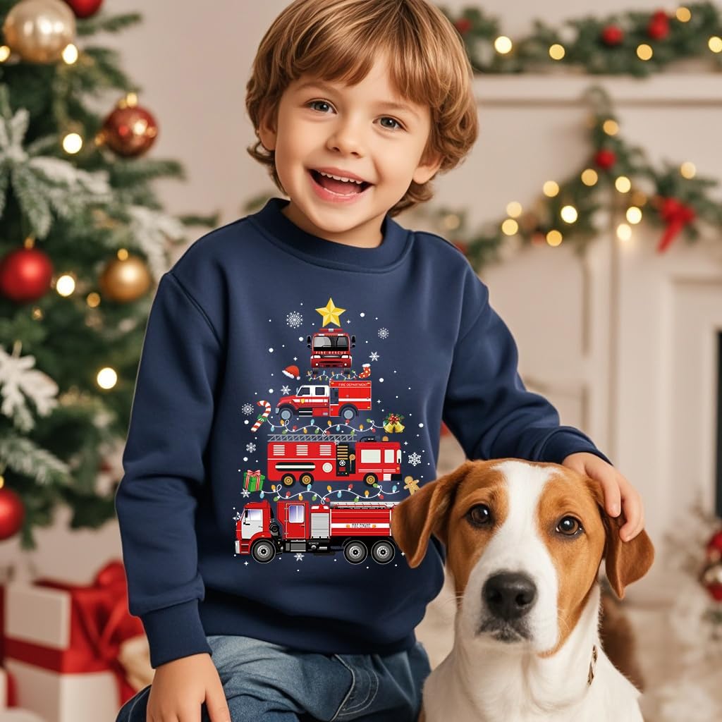 Christmas Sweatshirt for Toddler Boys and Girls Ugly Xmas Pullover Kids Funny Raglan Sleeve Shirts Tops 2-7 Years - Image 5
