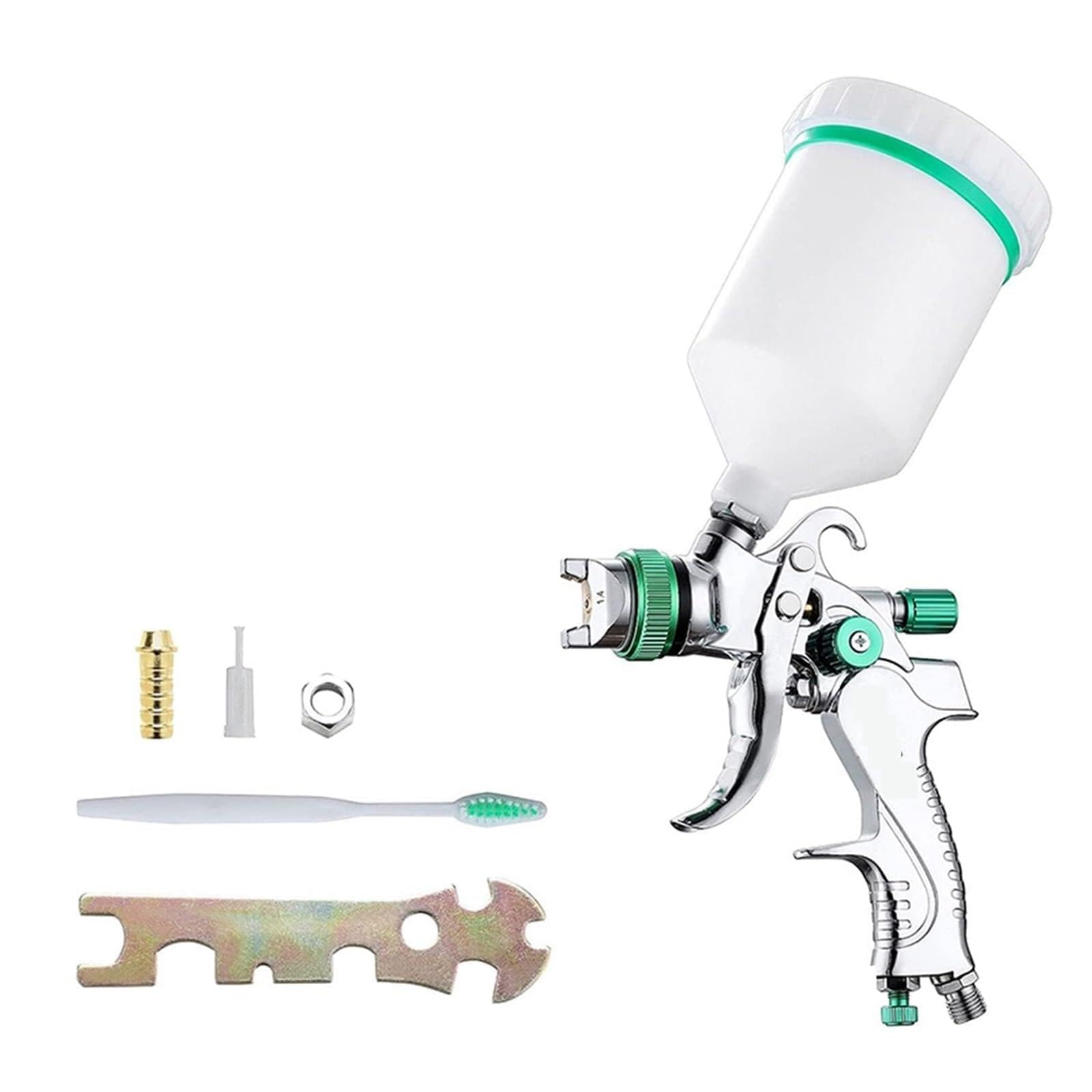 Pistolet natryskowy, Profesjonalny pistolet natryskowy 1.4/1.7/2.0/2.5 Mm pistolet natryskowy z dyszą stalową DIY zestaw farb w sprayu przenośny pistolet do malowania samochodu | SET B