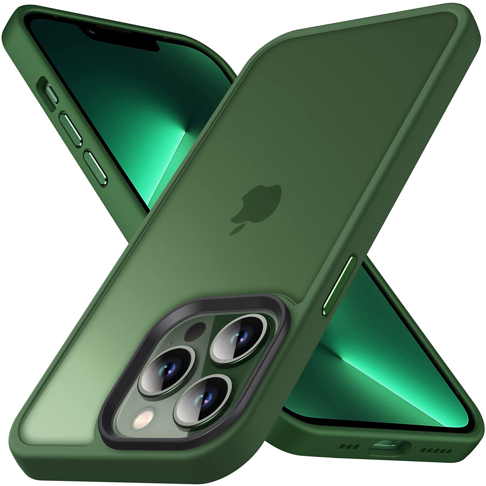 Amazon.co.jp: Anqrp iPhone13 Pro 用 ケース 半透明 耐衝撃 滑り止め