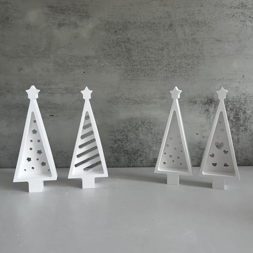 Silicone Molding Set Christmas Tree Shape Photo Frame for Festive Home Ornament