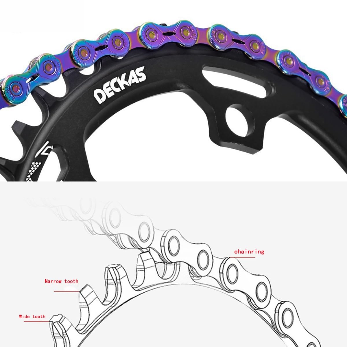 Pédalier intégré Creux pour vélo de Route, diamètre 165 à 175 mm, Plateau Unique 36/50 Dents, Alliage d'aluminium avec boîtier de pédalier.