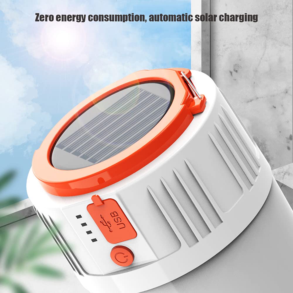 YZOTEK 1 x Lampes de Poche Solaires pour Lanterne de Camping - Lampe de Tente Rechargeable USB Pliable, Éclairage LED D'urgence avec 2 Modes D'alimentation Prenant en Charge la Charge du Téléphone YZOTEK 1 x Lampes de Poche Solaires pour Lanterne de Camping - Lampe de Tente Rechargeable USB Pliable, Éclairage LED D'urgence avec 2 Modes D'alimentation Prenant en Charge la Charge du Téléphone