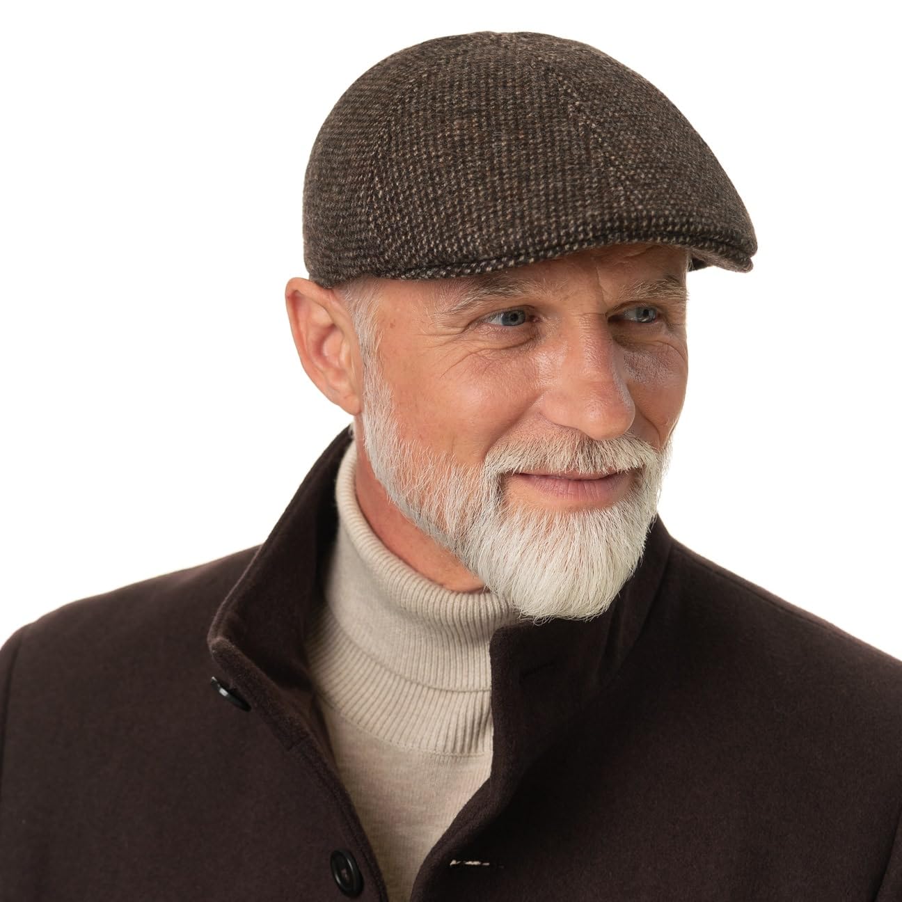 Stetson Texas Edenton Schirmmütze meliert einfarbig Made in EU Herren Herbst Winter
