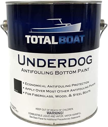 TotalBoat Underdog Marine Antifouling Bottom Paint for Fiberglass, Wood and