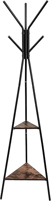 Amazon Basics Free Standing Coat Stand Clothes Rack - Black