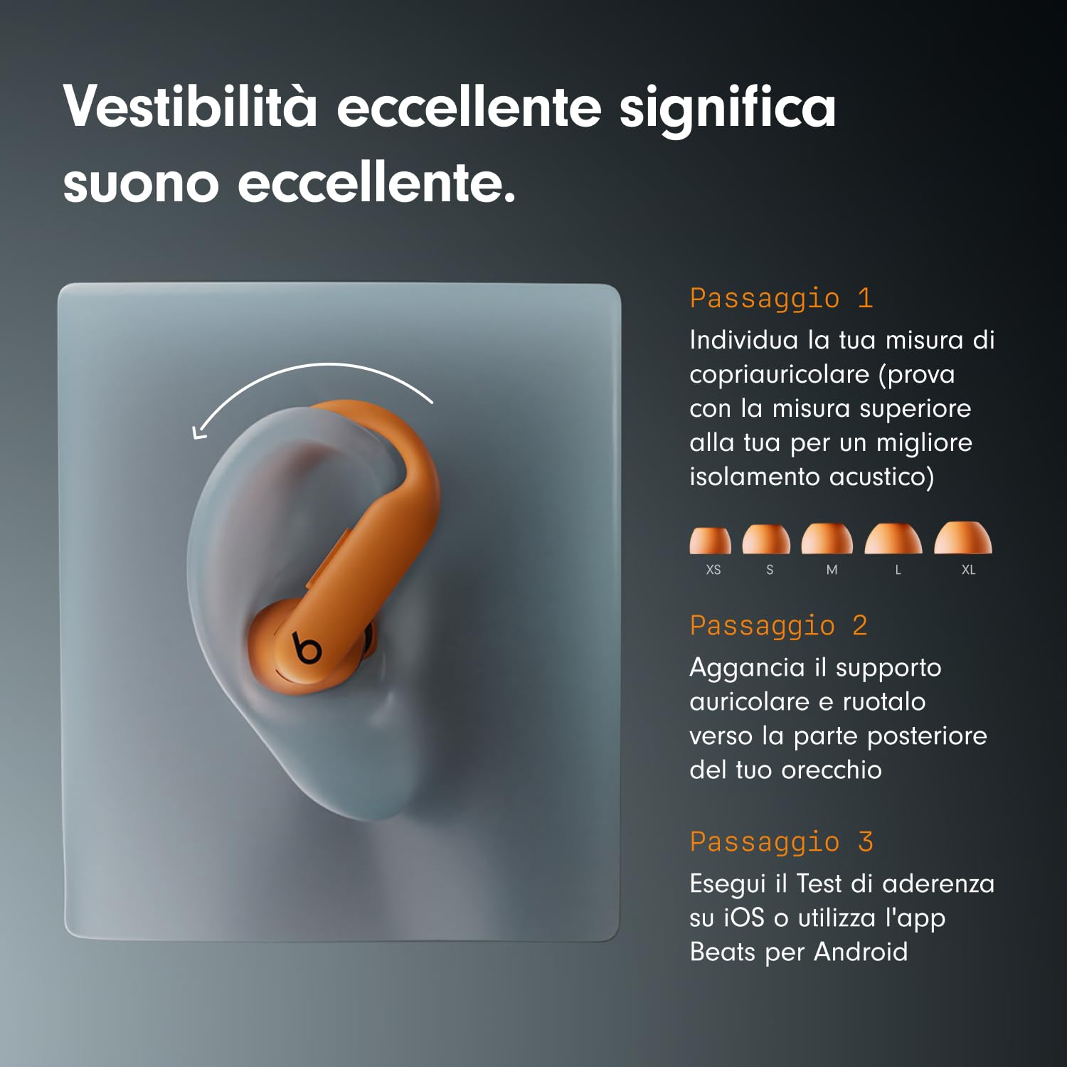Beats Powerbeats Pro 2 Bluetooth Auricolari wireless - Cancellazione del rumore, IPX4, fino a 45H con custodia di ricarica, compatibile con Apple e Android - Sabbie mobili