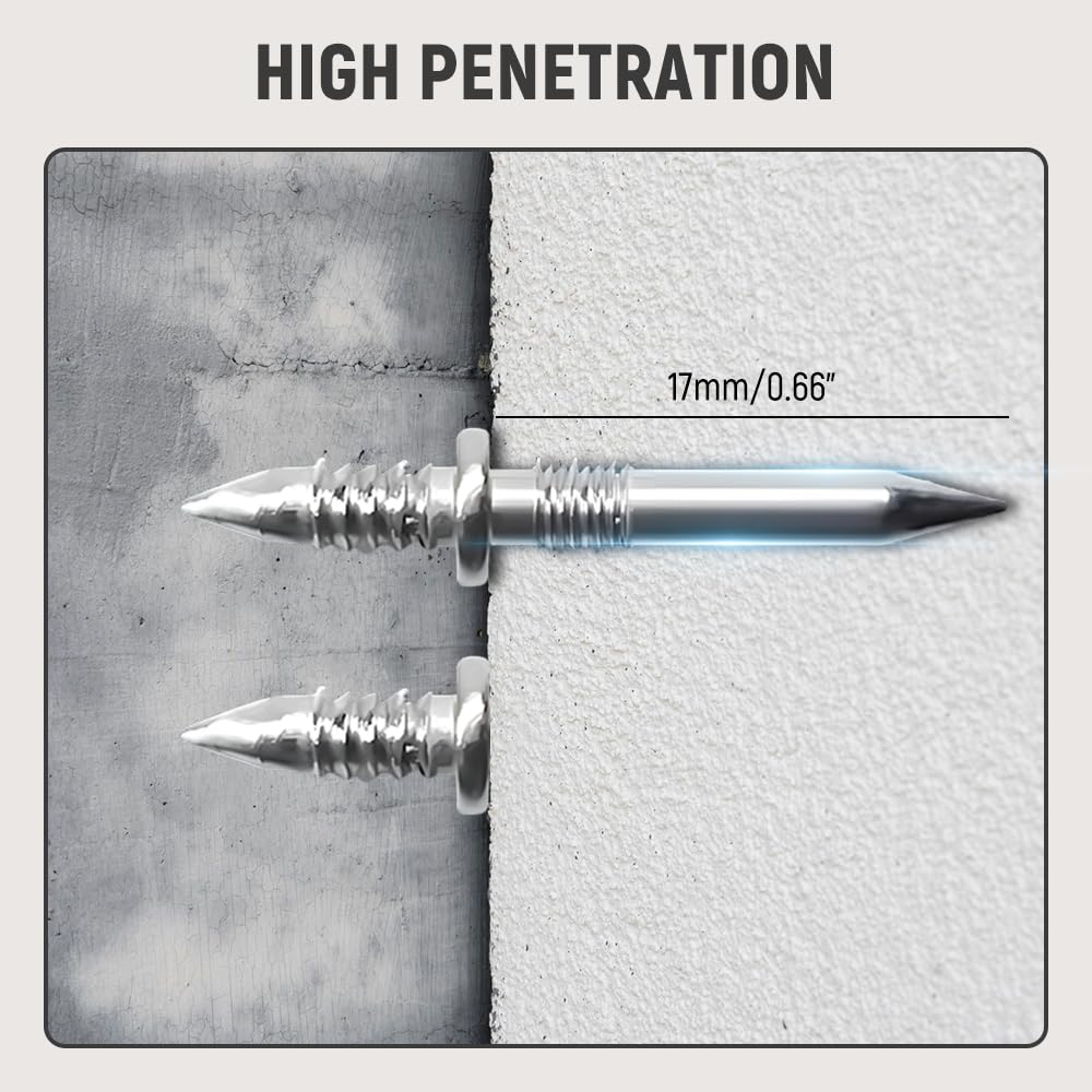 Nahtlose Doppelkopf-Nägel Für Sockelleisten - 100 Stück Unsichtbare Montagenägel