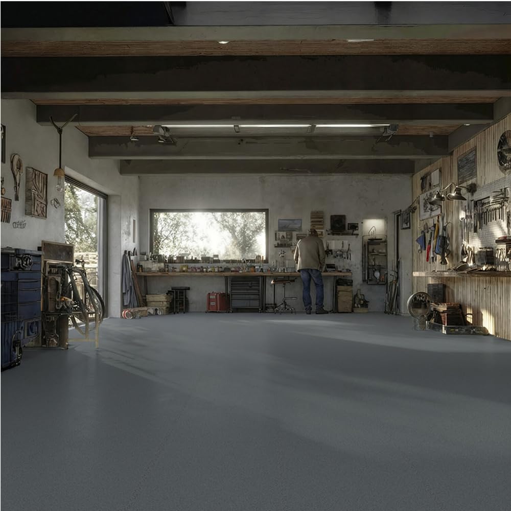 Dalle pose libre sol PVC effet uni dark grey
