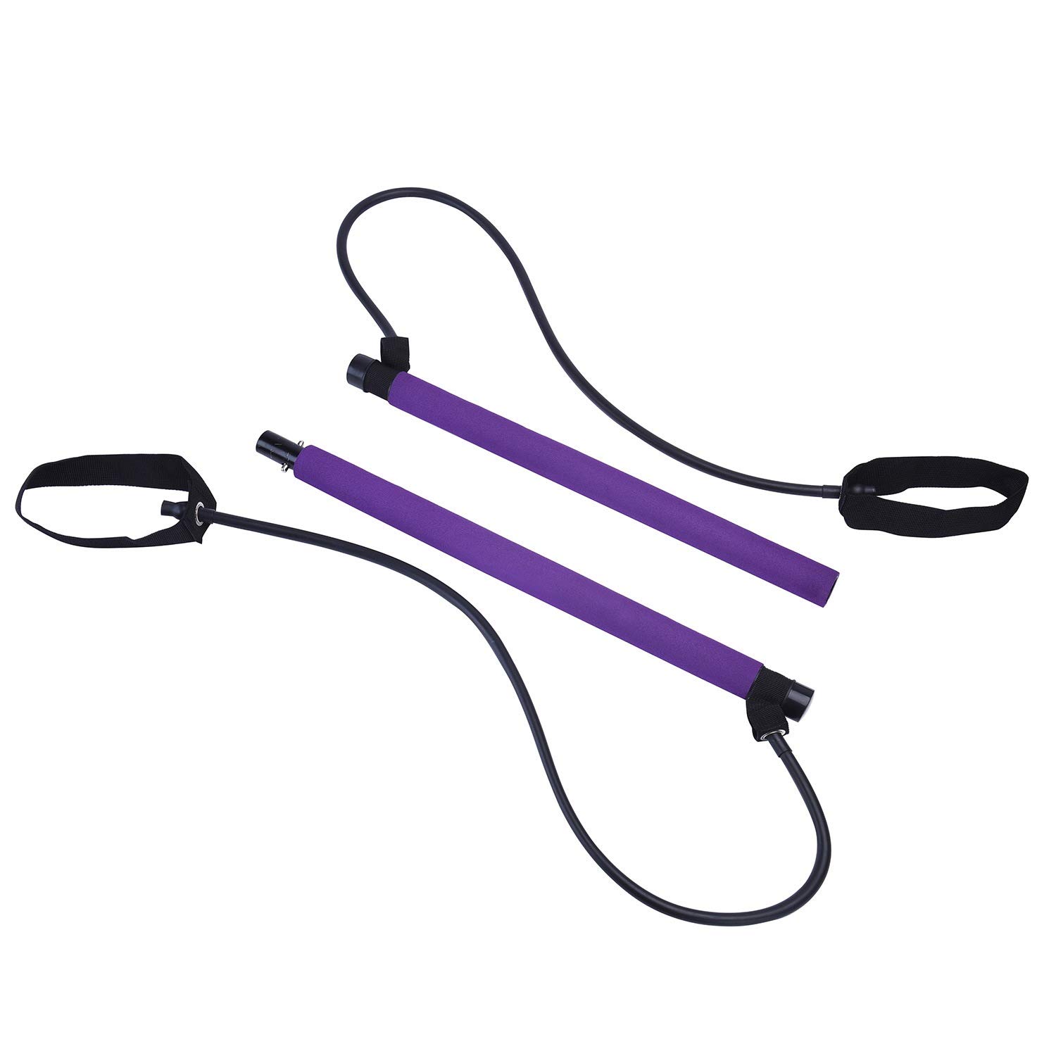 Kit de Barra de Pilates con Banda de Resistencia, Barra de Pilates Yoga Culturismo