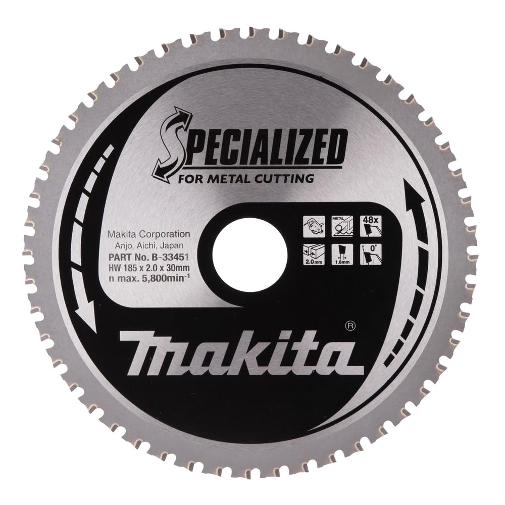 Makita Specialized Hoja, 185 x 30 mm, 48 dientes), B de 33451