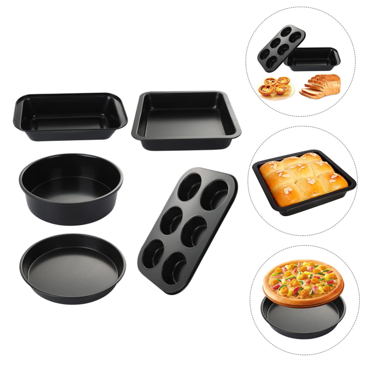 PRETYZOOM Teiliges Backformen Kohlenstoffstahl mit Antihaftbeschichtung Backutensilien Hausgebrauch Backformen für Kuchen und Kekse