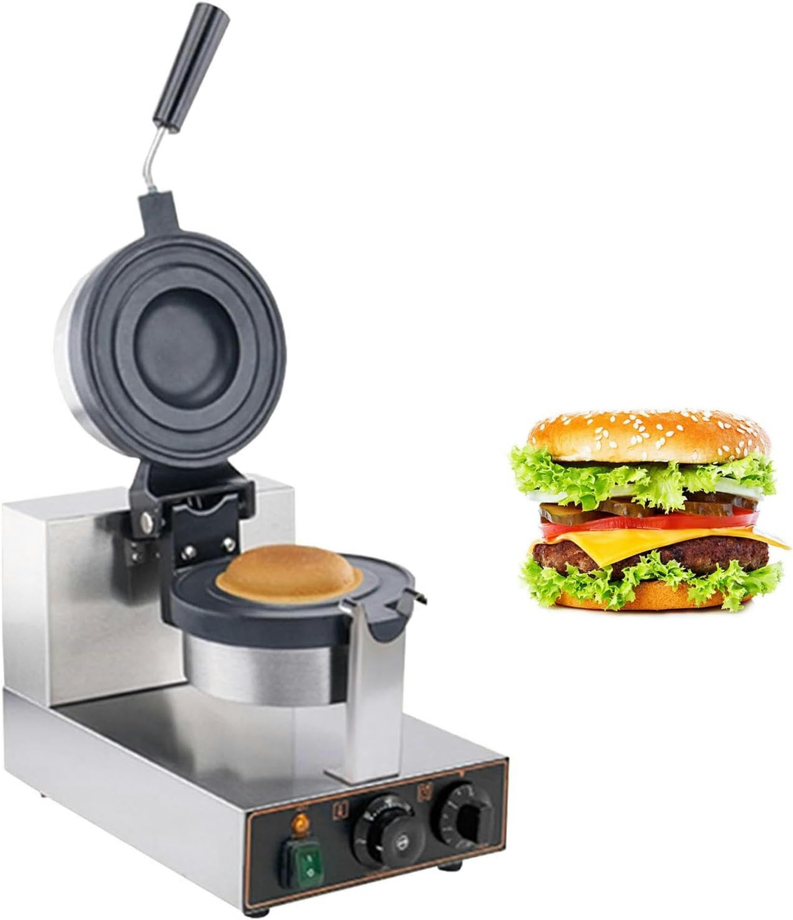 Machine à hamburgers électrique 1300W gaufrier antiadhésif