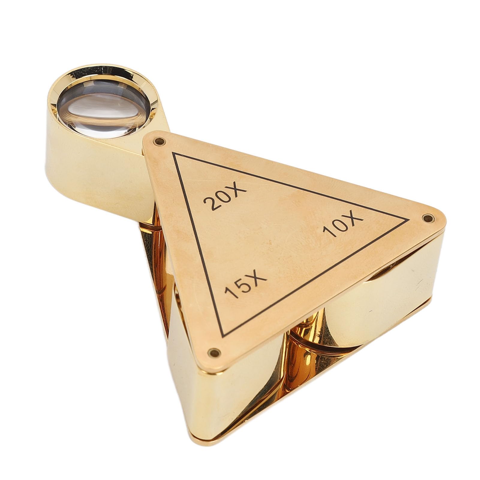 Taschenlupe, 10-Fach, 15-Fach, 20- Faltbare Handlupe, Tragbare Lupe mit Aufbewahrungstasche Zum Lesen, Inspektion, Schmuck, Felduntersuchung, Naharbeit