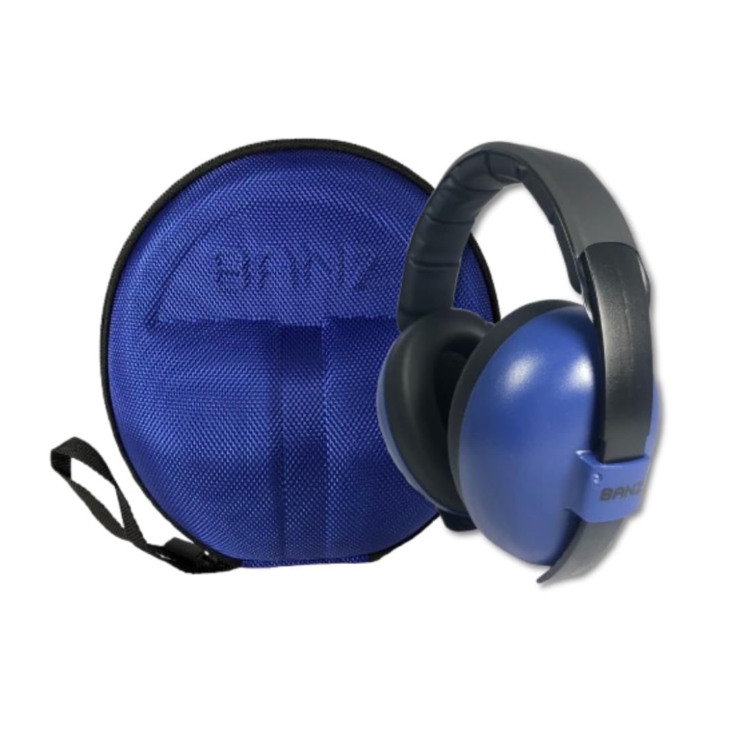 BANZ Bubzee Baby Headphones for Noise Protection - Baby Ear Muffs, Newborn Infant & Toddler, 0 to 36 Months, Adjustable INCLUDES CASE