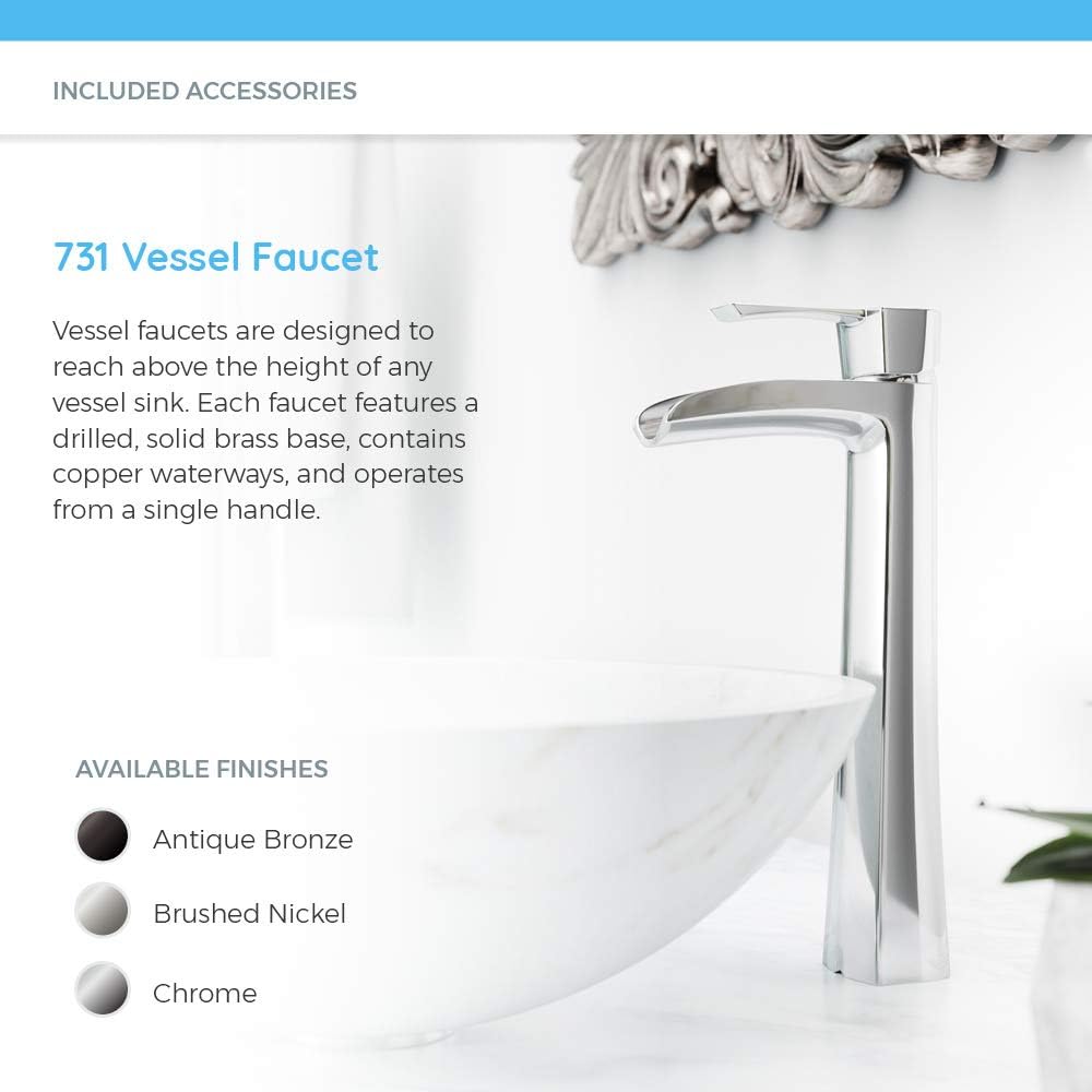 Exсluѕіvе Dіѕсоunt 50% Prісе MR Direct 870-731-ABR Beige Stone Vessel Sink in Galaga Marble with Faucet and Pop-Up Drain in Antique Bronze, 731