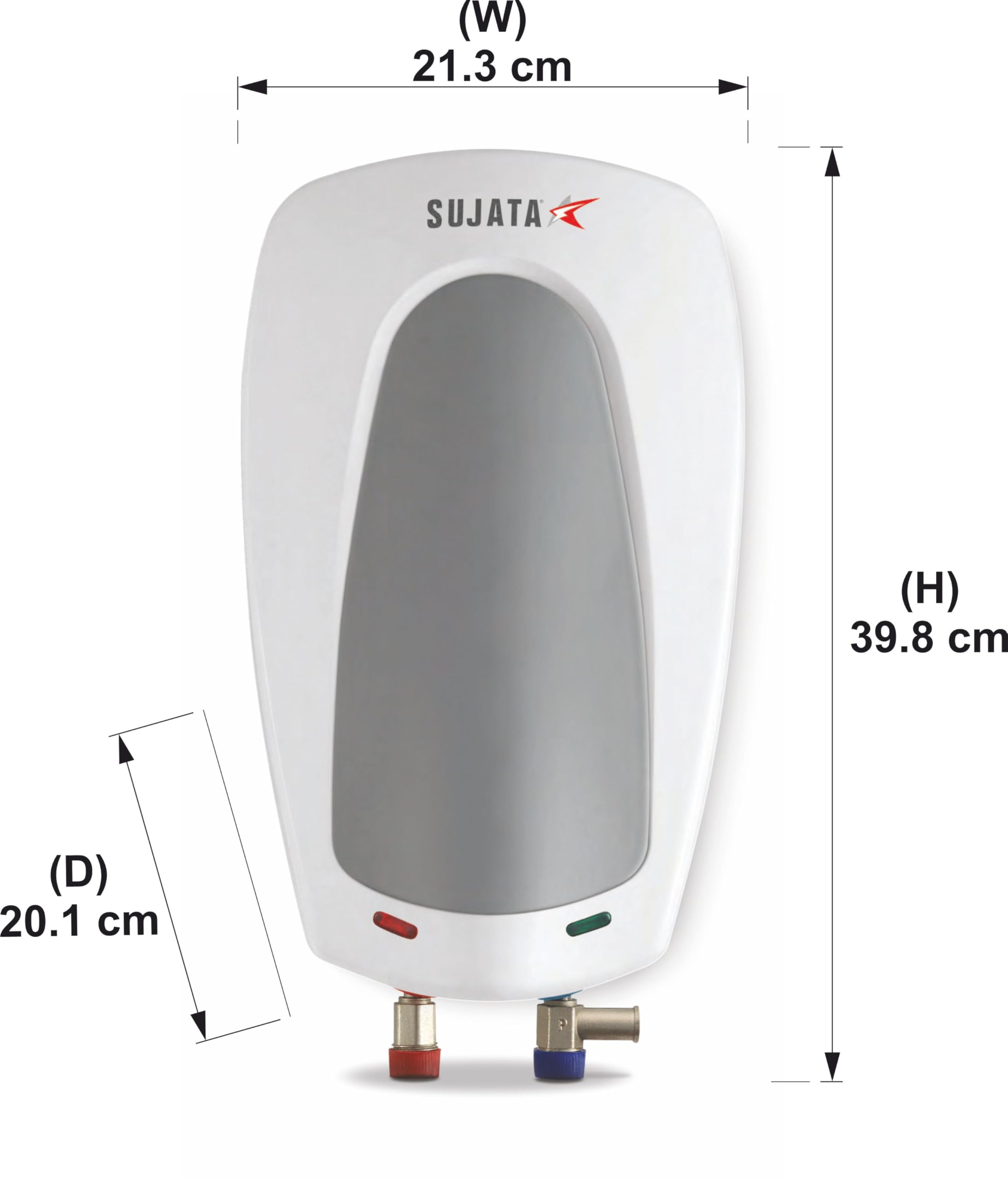 Sujata Instant Water Heater | 3 Litre - 5 Years Warranty on Inner Tank & 3 Years on Overall Product | Geyser, Water Heater, 3KW, 5 Level Safety, 6 Bar Pressure, Rust & Shock Proof - IWH09 1