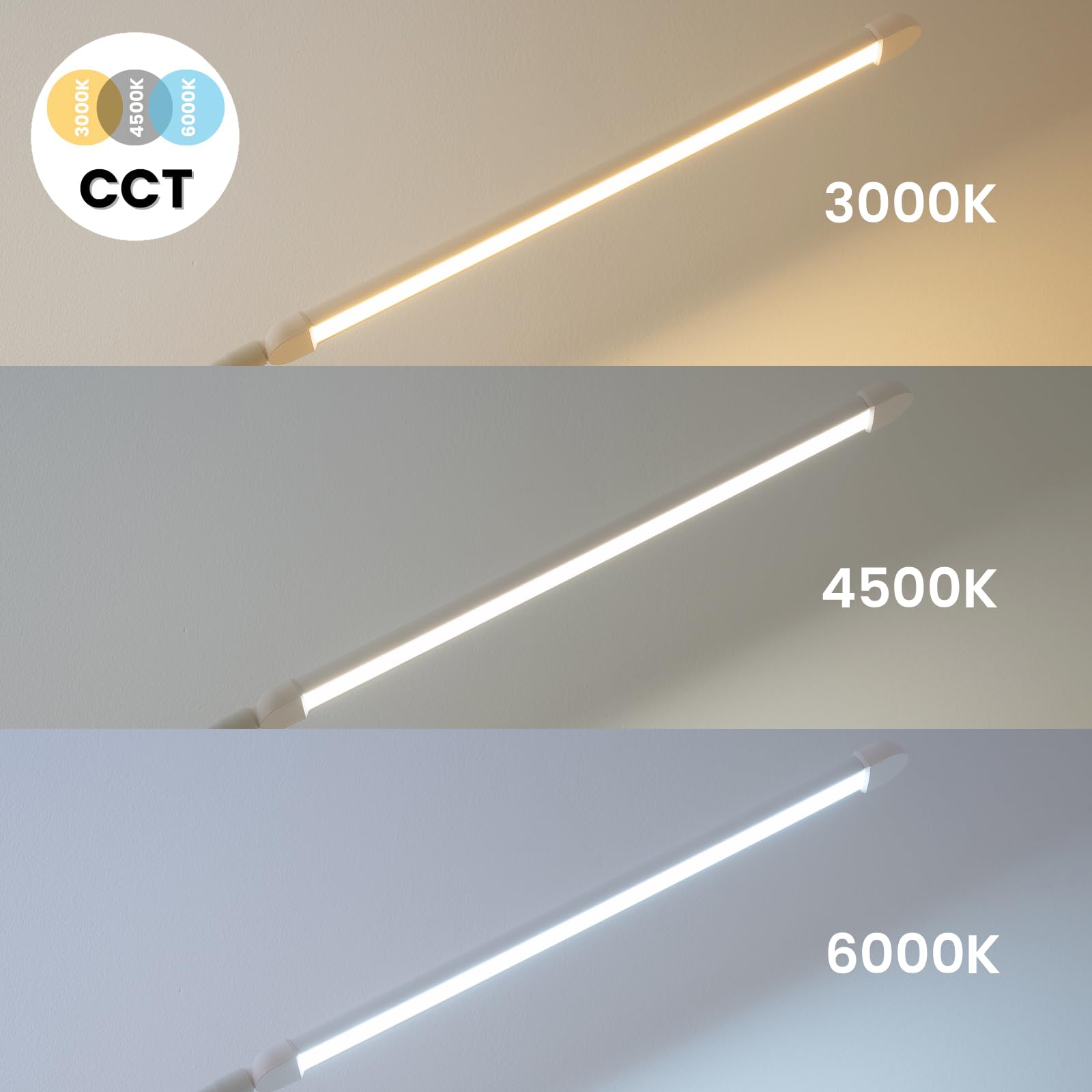 Lumiled Lámpara de pie LED blanca 14 W CCT 3000 K/4500 K/6000 K regulable regulable regulable moderna lámpara de lectura lámpara de suelo con cable USB y adaptador para salón, dormitorio, oficina