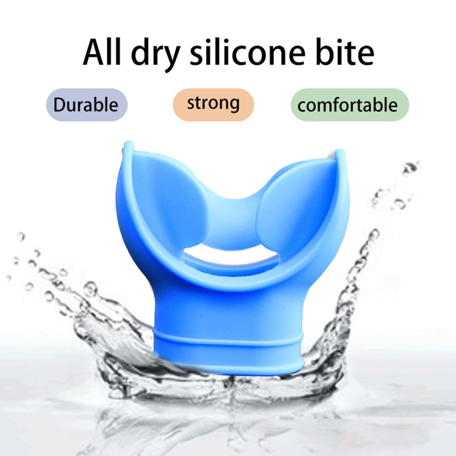 Tuba Silicone Plongée Snorkeling - Tuba Sec Avec Purge One-Way Et Embout Confort - Anti-Éclaboussures