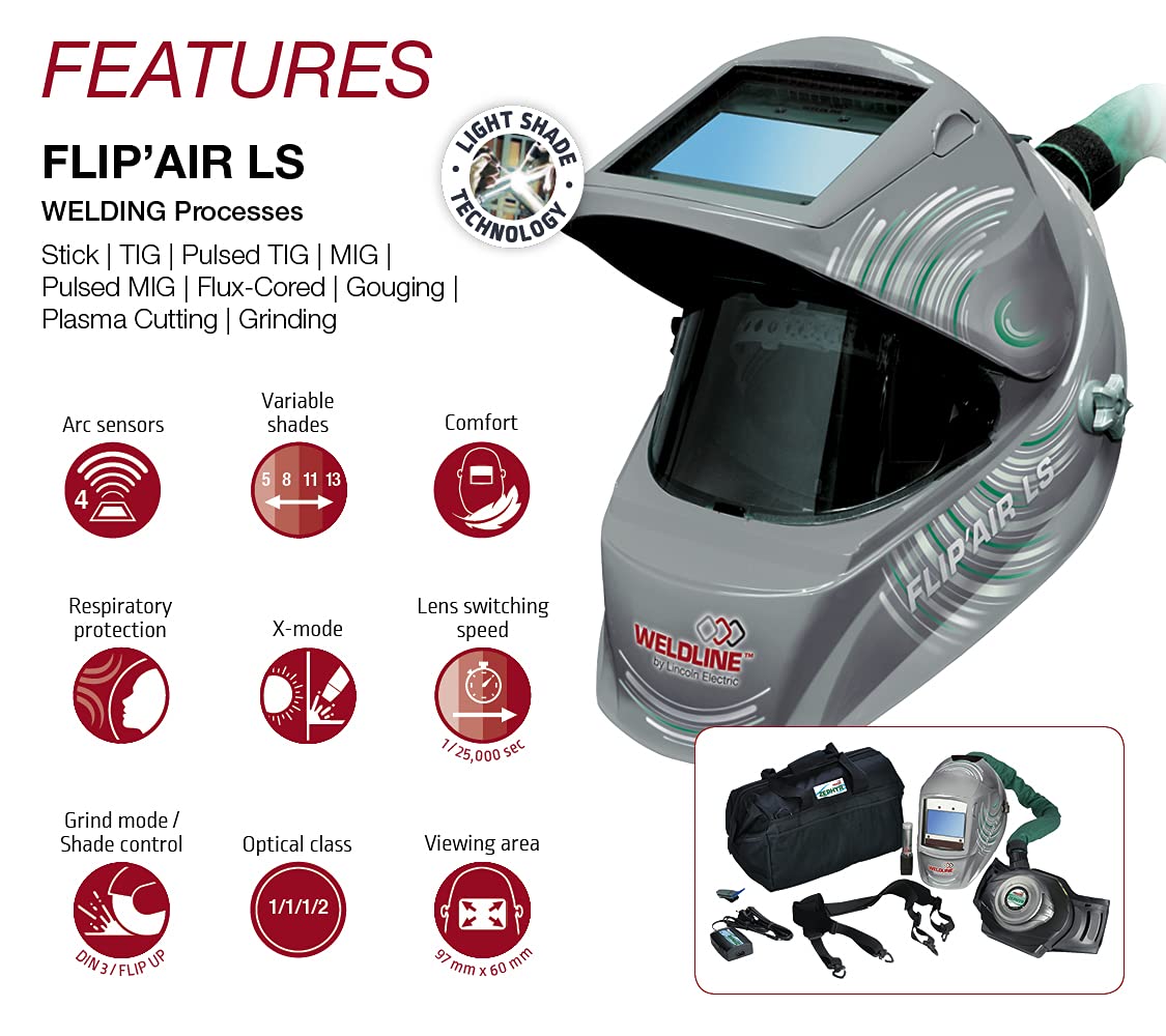 Lincoln Electric W000403675 Flip-Air 4500 LS Welding Helmet 