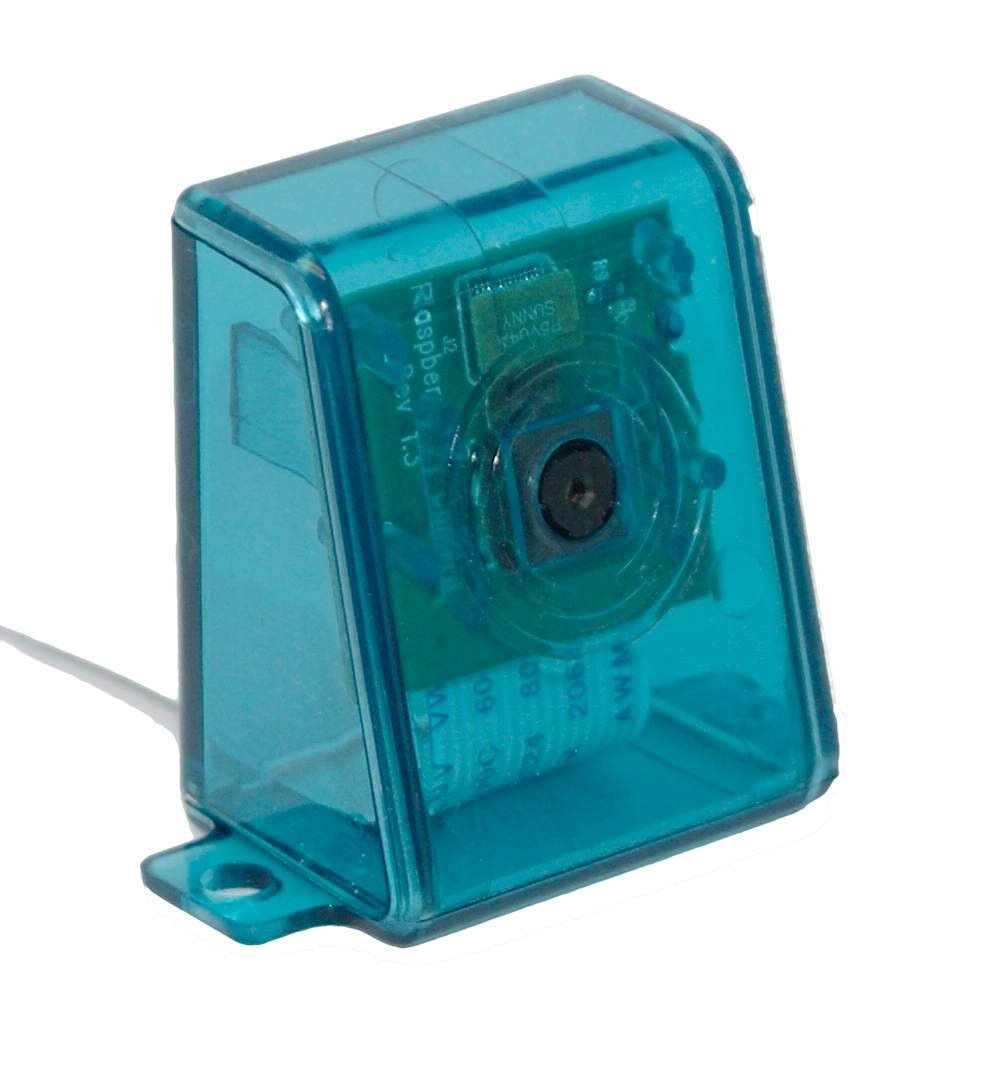 SB Compononets New ABS Box Cover Shell Enclosure Cases Compatible for Raspberry Pi Camera (Blue Transparent)-image-30