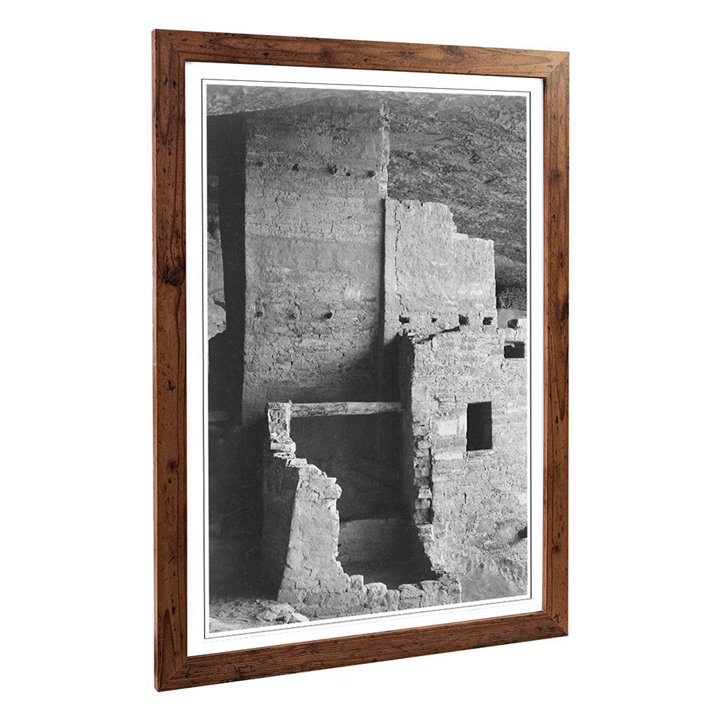 Big Box Art Framed Print of Ansel Adams Mesa Verde National Park in Colorado Design | Wall Art Picture| Home Decor for Kitchen, Living Room, Bedroom, Hallway, Walnut, A2 / 24.5x18 Inch / 62x45cm