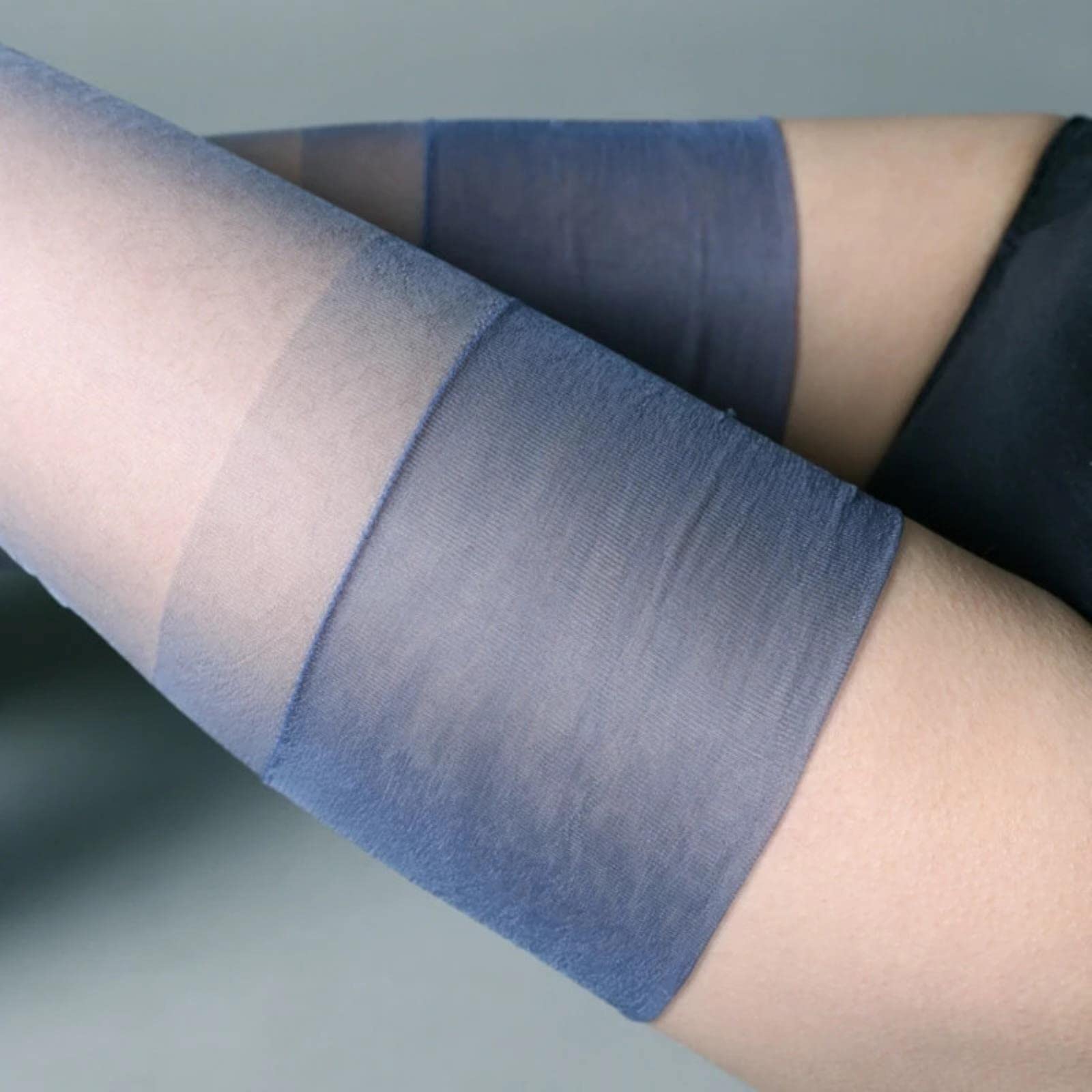 Seksowne pończochy Seksowna bielizna Kobiety Przezroczyste pończochy Brak elastyczności Przezroczysty nylon Over Knee Długie skarpetki na pas do pończoch Cienkie (czerwona podwiązka A)