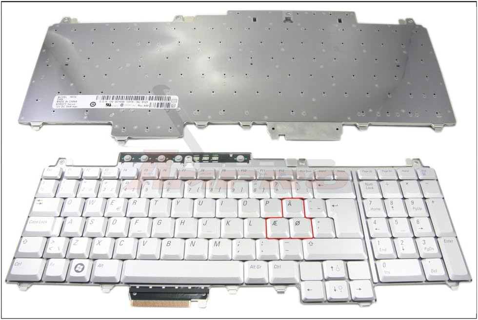 Generic New Notebook Laptop Keyboard Replacement for Dell Inspiron 1720 1721 Vostro 1700 XPS M1730 Silver Italian Italiano IT ver. || DP/N 0DY703 E058 ITL KFRSPT 0UW739 A057 NSK-D8001 9J.N9182.001