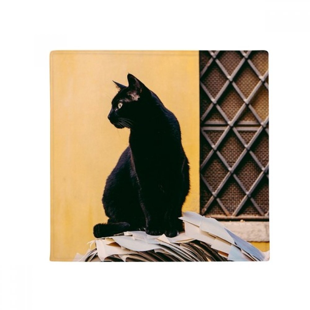 Tapis de sol chat noir anti-glisse pour protéger vos sols des animaux domestiques