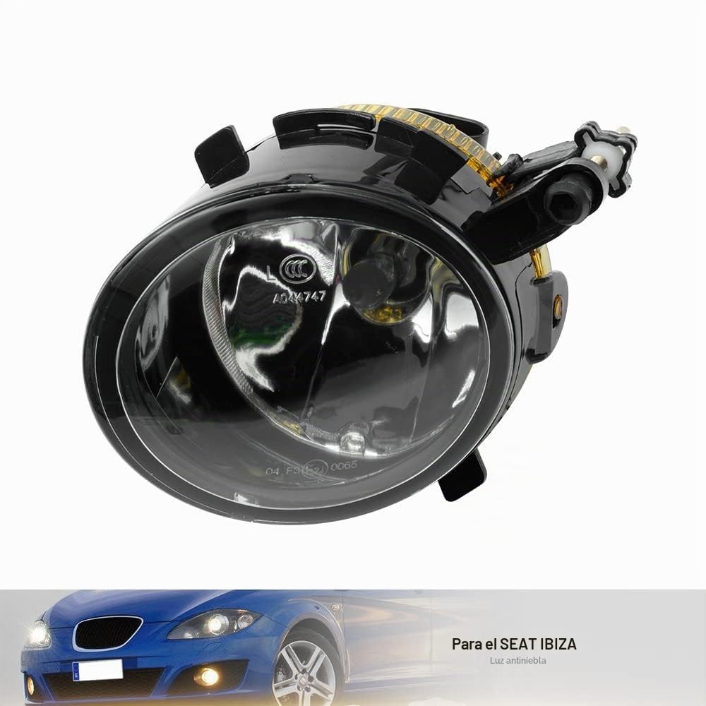 Faros antiniebla delanteros para Seat Leon Mk2 1P Ibiza IV Altea Toledo 2 piezas Faros antiniebla del parachoques delantero Conjunto de faros 9006 HB4 Luces de conducción antiniebla halógenas